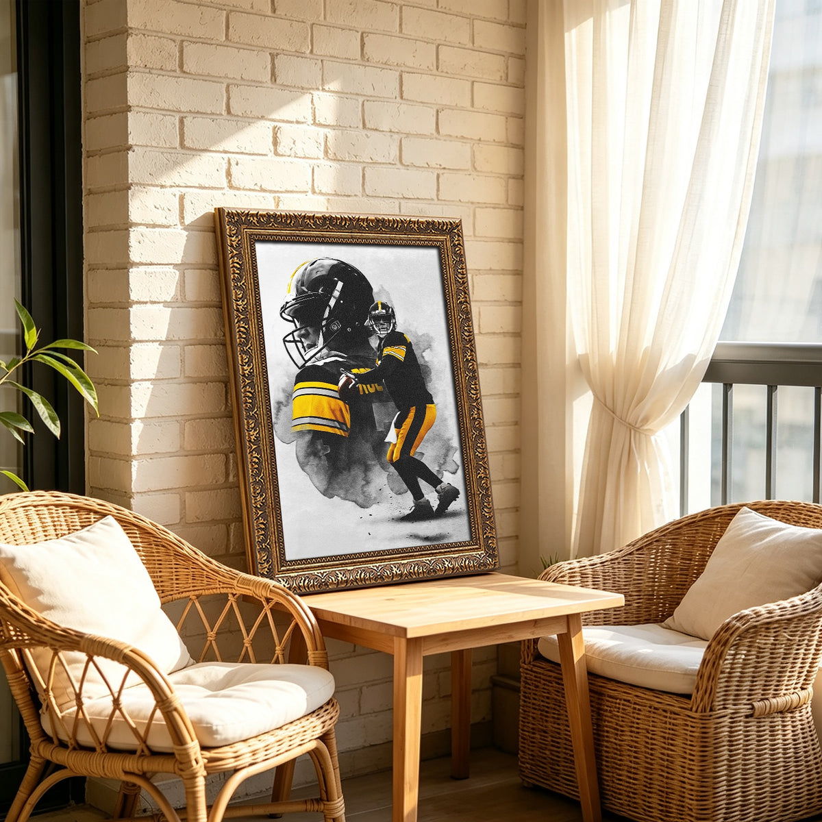 Ben Roethlisberger Art Sports Decorative Poster School Dormitory 4 Canvas Wall Art Poster Decor Gift