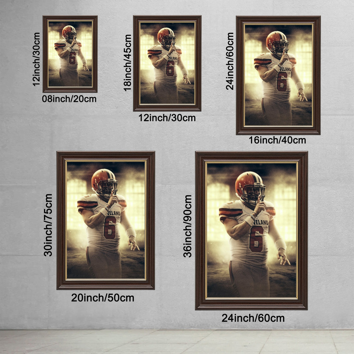 Baker Mayfield Art Sports Decorative Poster School Dormitory 2 Canvas Wall Art Poster Decor Gift