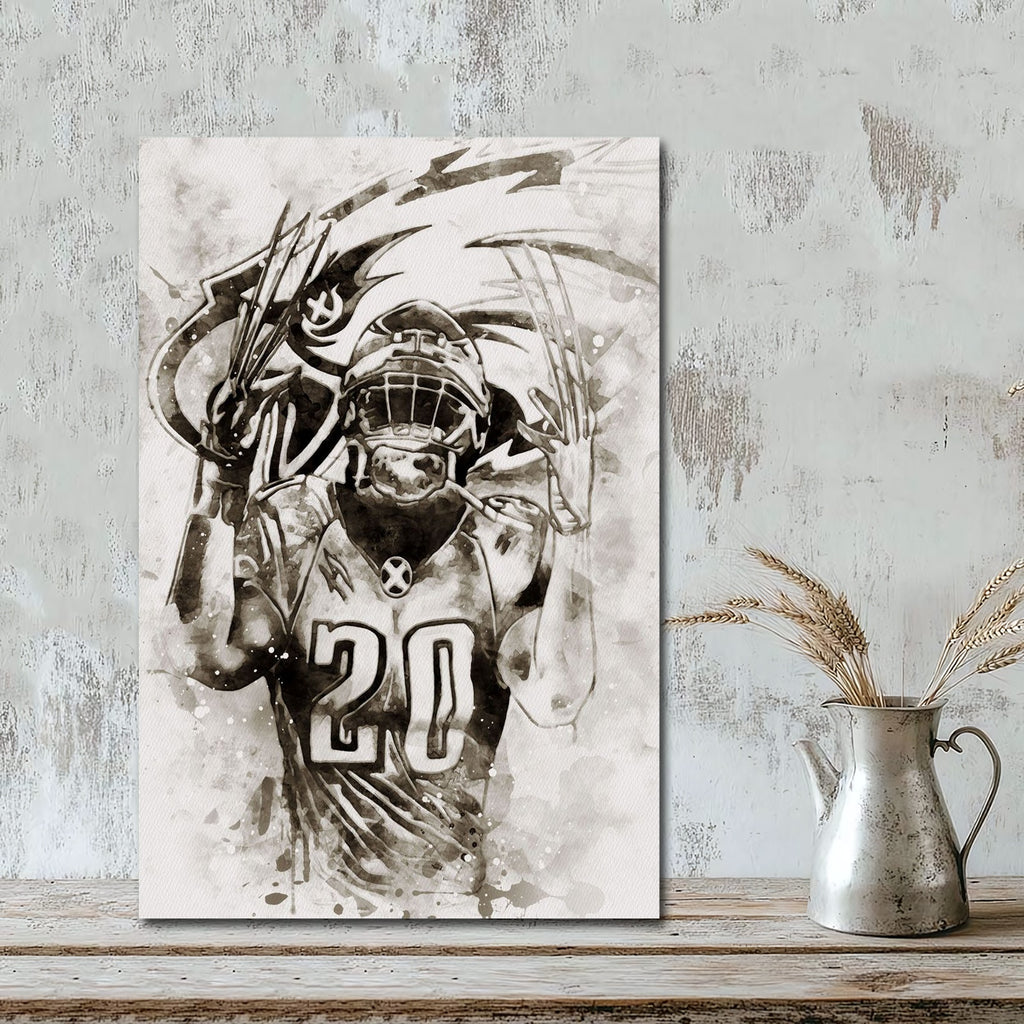 Brian Dawkins Art Poster 5 Canvas Wall Art Poster Decor Gift