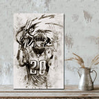 Brian Dawkins Art Poster 5 Canvas Wall Art Poster Decor Gift