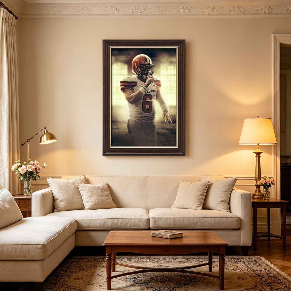 Baker Mayfield Art Sports Decorative Poster School Dormitory 2 Canvas Wall Art Poster Decor Gift