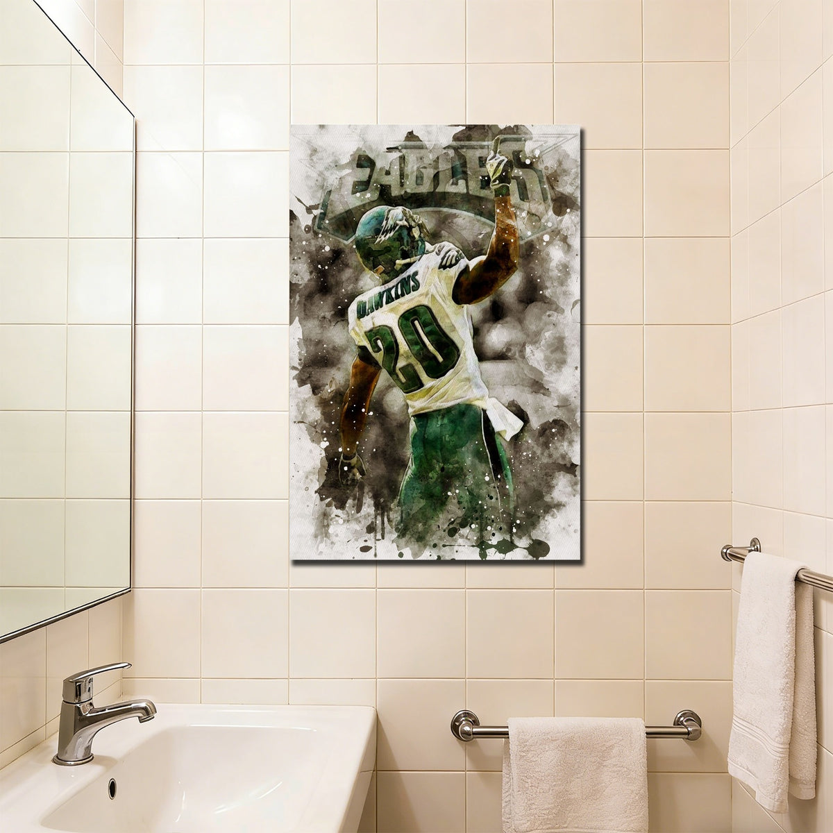 Brian Dawkins Art Poster 10 Canvas Wall Art Poster Decor Gift
