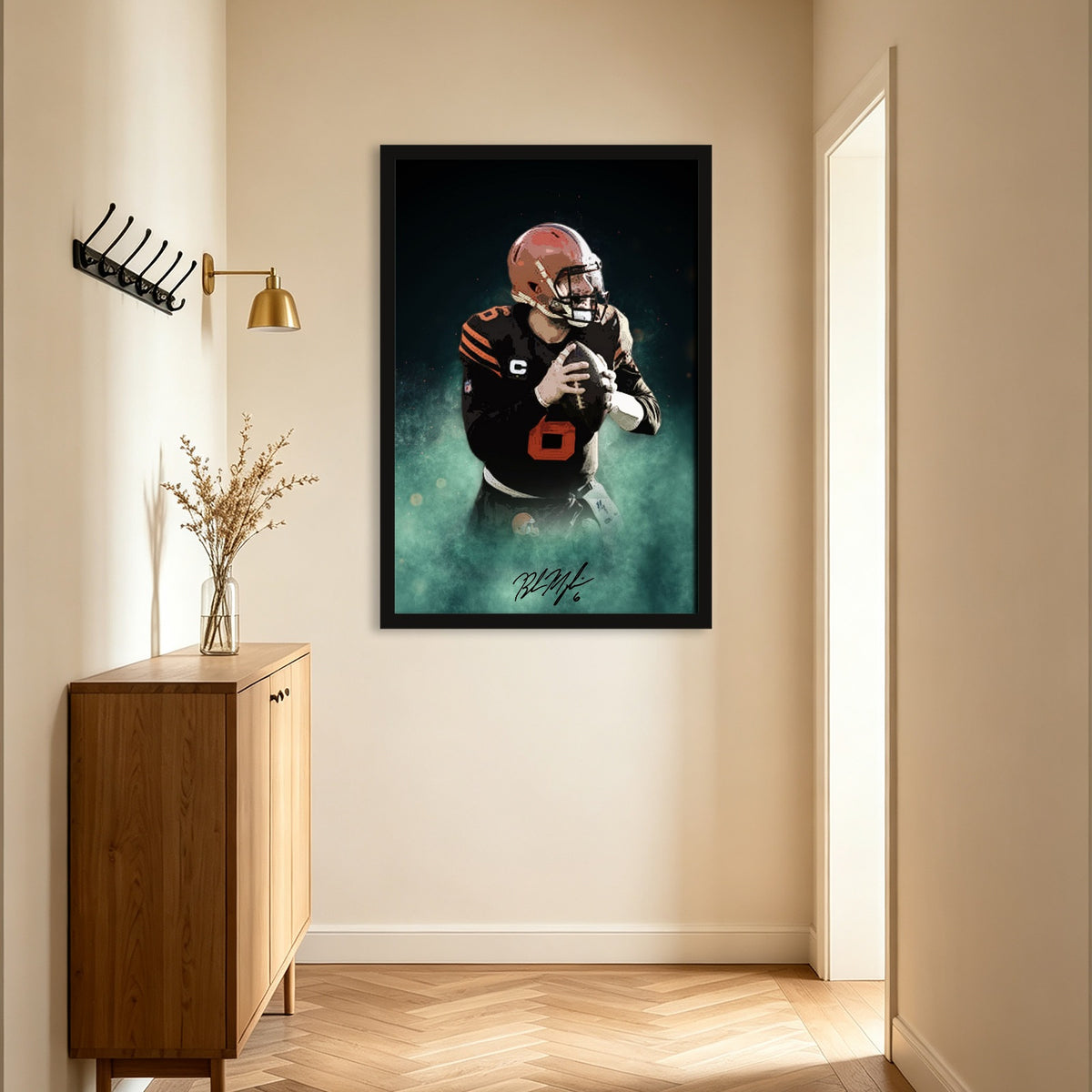 Baker Mayfield Celebrity Sports Art Poster School Dining Room Decoration 11 Canvas Wall Art Poster Decor Gift