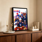 Cam Newton Sports Celebrity Art Deco Poster 1 Canvas Wall Art Poster Decor Gift