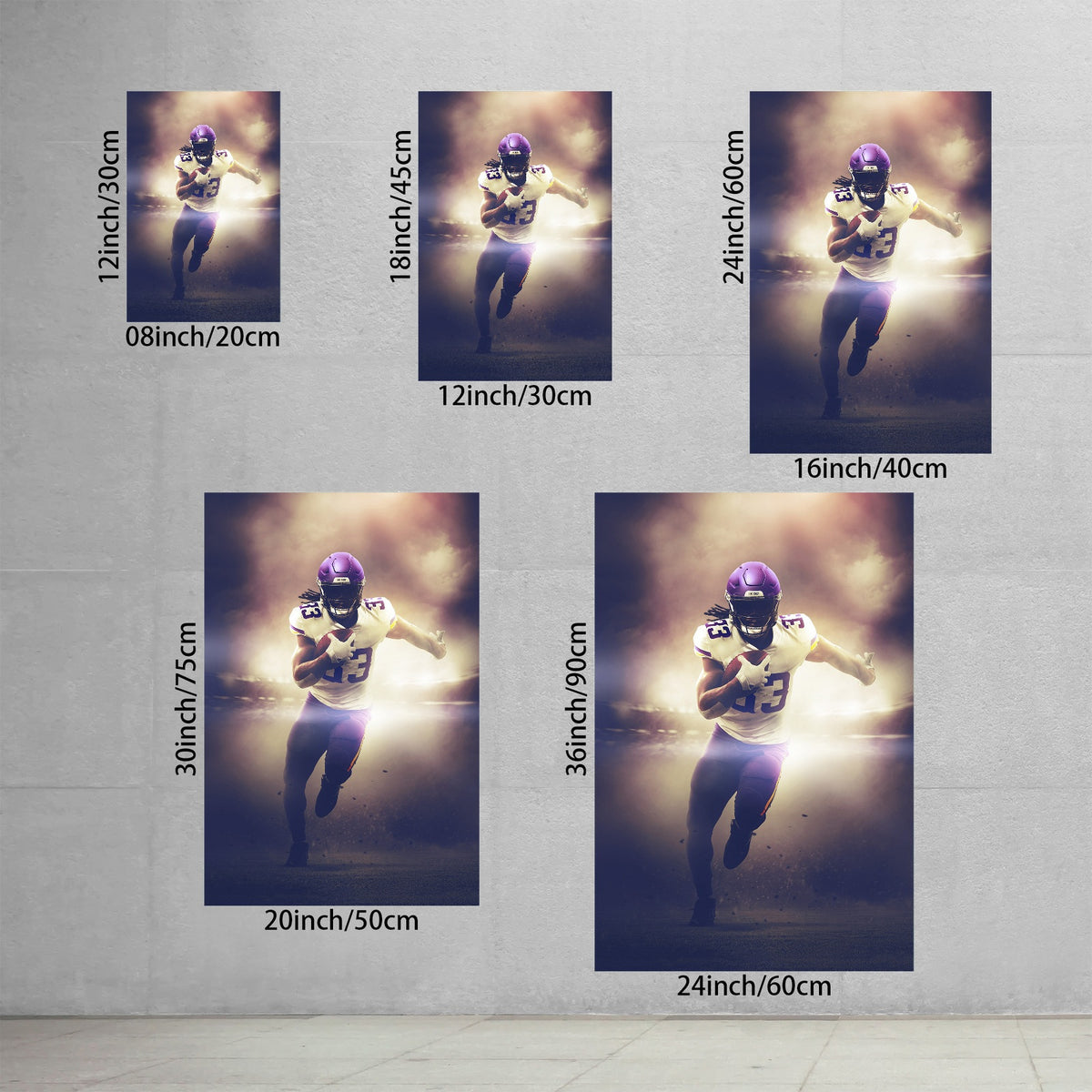 Dalvin Cook Art Sports Decorative Poster School Dormitory 7 Canvas Wall Art Poster Decor Gift