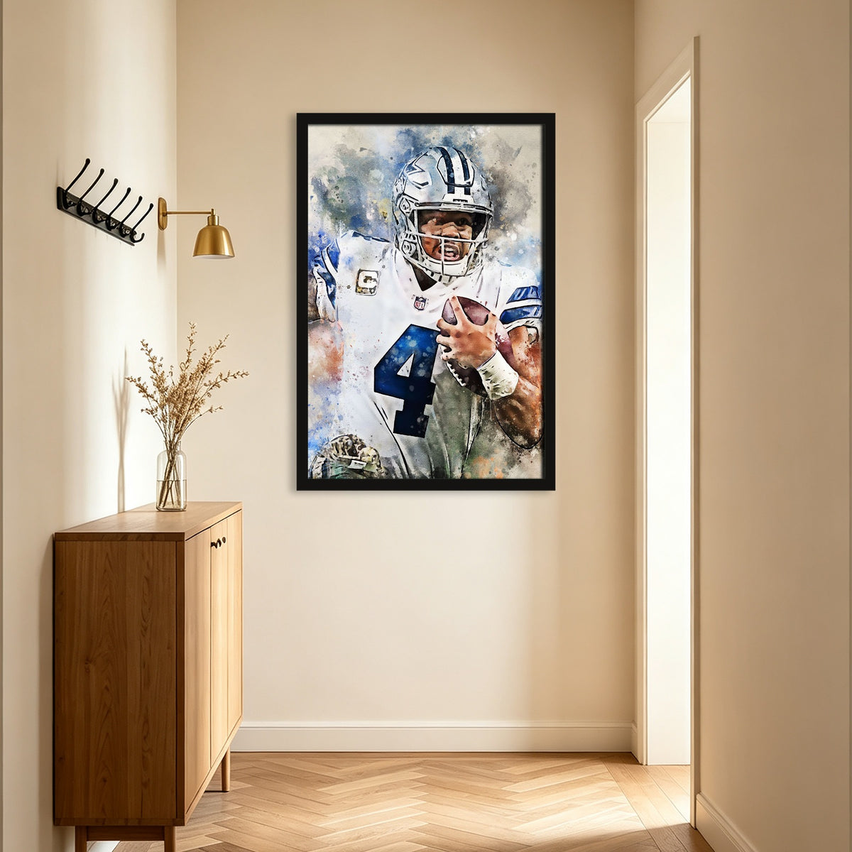 Dak Prescott Celebrity Sports Art Poster School Dining Room Decoration 0 Canvas Wall Art Poster Decor Gift