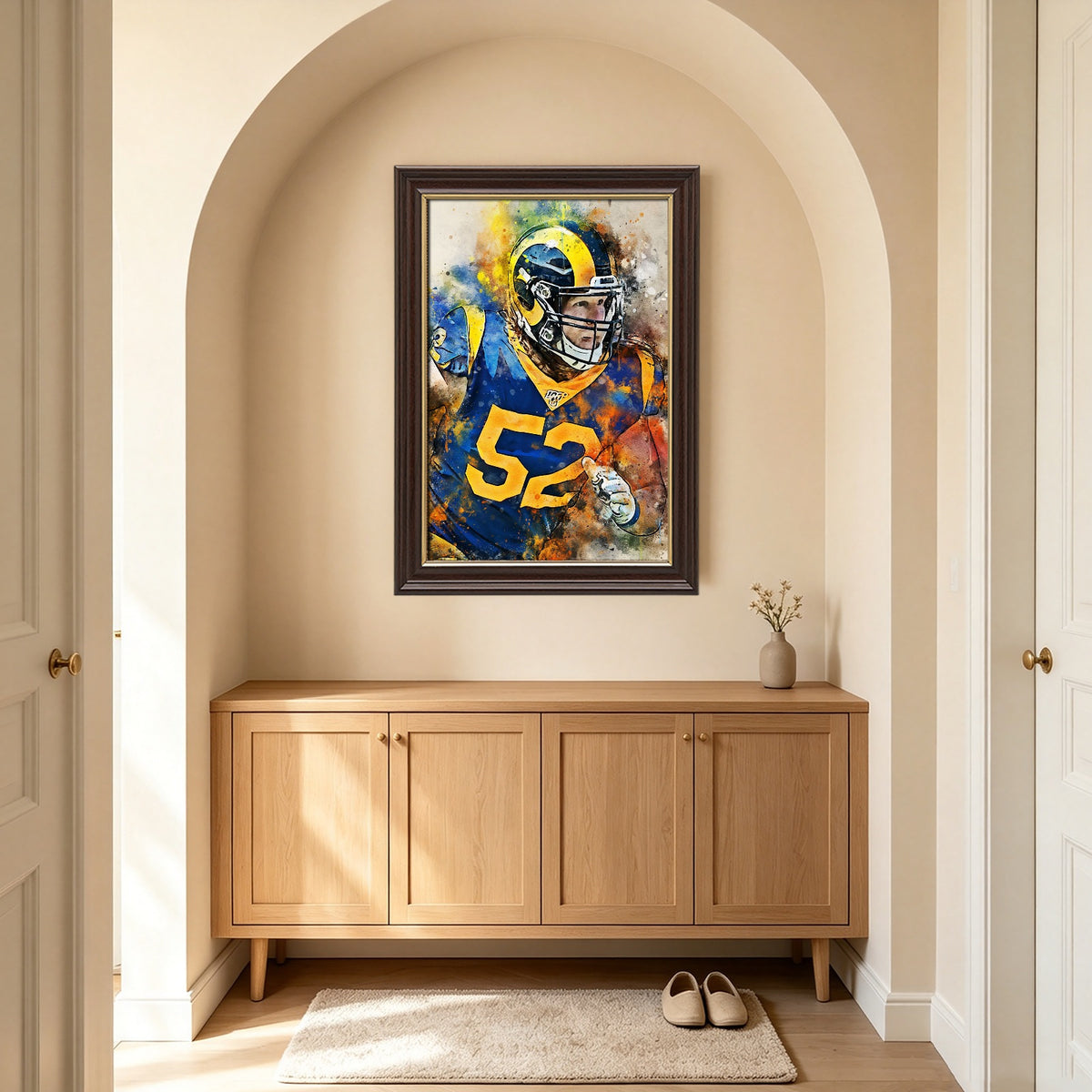 Clay Matthews Celebrity Sports Art Poster School Dining Room Decoration 1 Canvas Wall Art Poster Decor Gift