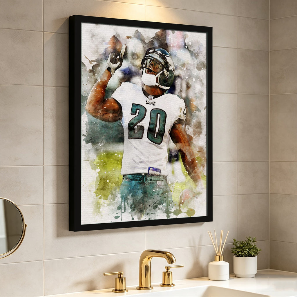 Brian Dawkins Art Poster 9 Canvas Wall Art Poster Decor Gift