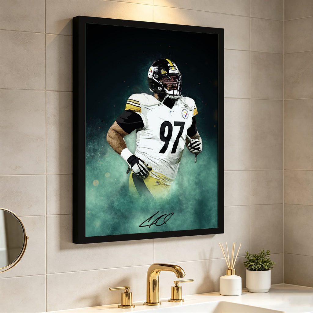 Cameron Heyward Celebrity Sports Art Poster School Dining Room Decoration 4 Canvas Wall Art Poster Decor Gift