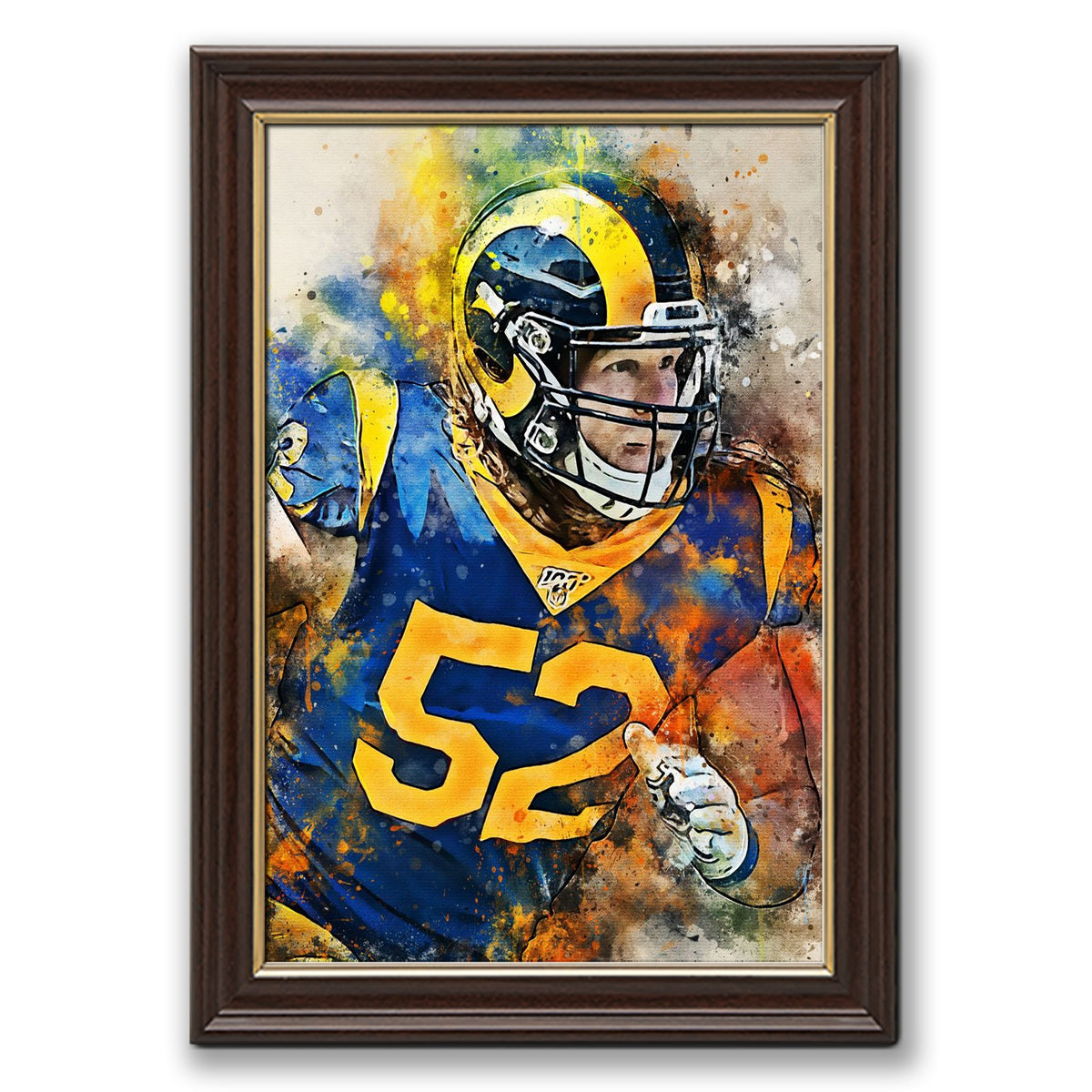 Clay Matthews Celebrity Sports Art Poster School Dining Room Decoration 1 Canvas Wall Art Poster Decor Gift