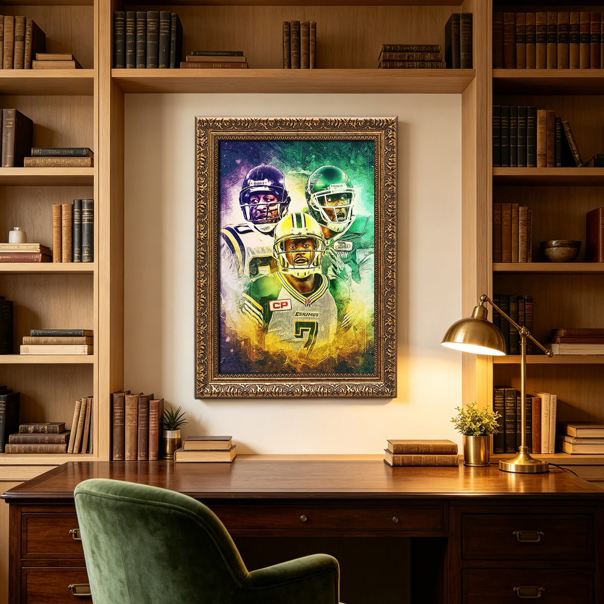 Cris Carter Duron Carter Kenny Stafford Art Sports Decorative Poster School Dormitory 4 Canvas Wall Art Poster Decor Gift