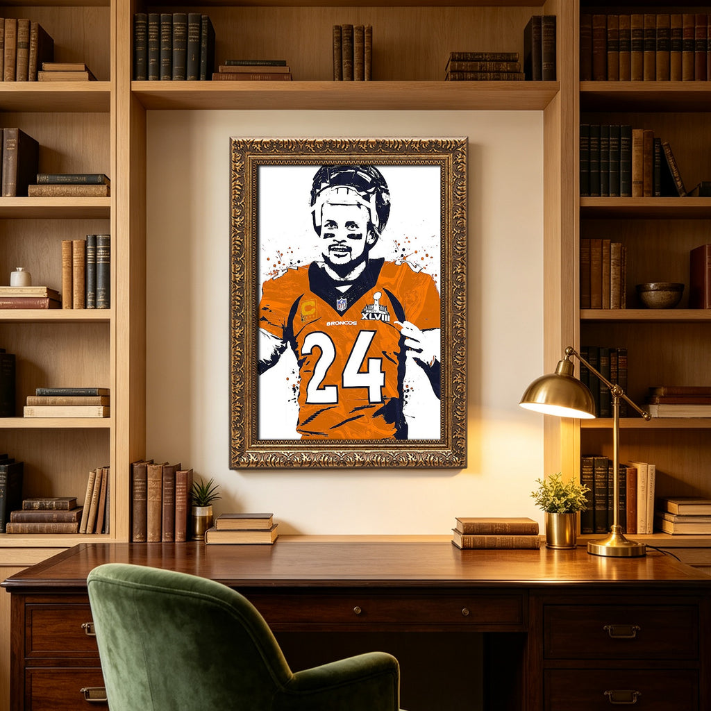 Champ Bailey Celebrity Sports Art Poster School Dining Room Decoration 1 Canvas Wall Art Poster Decor Gift