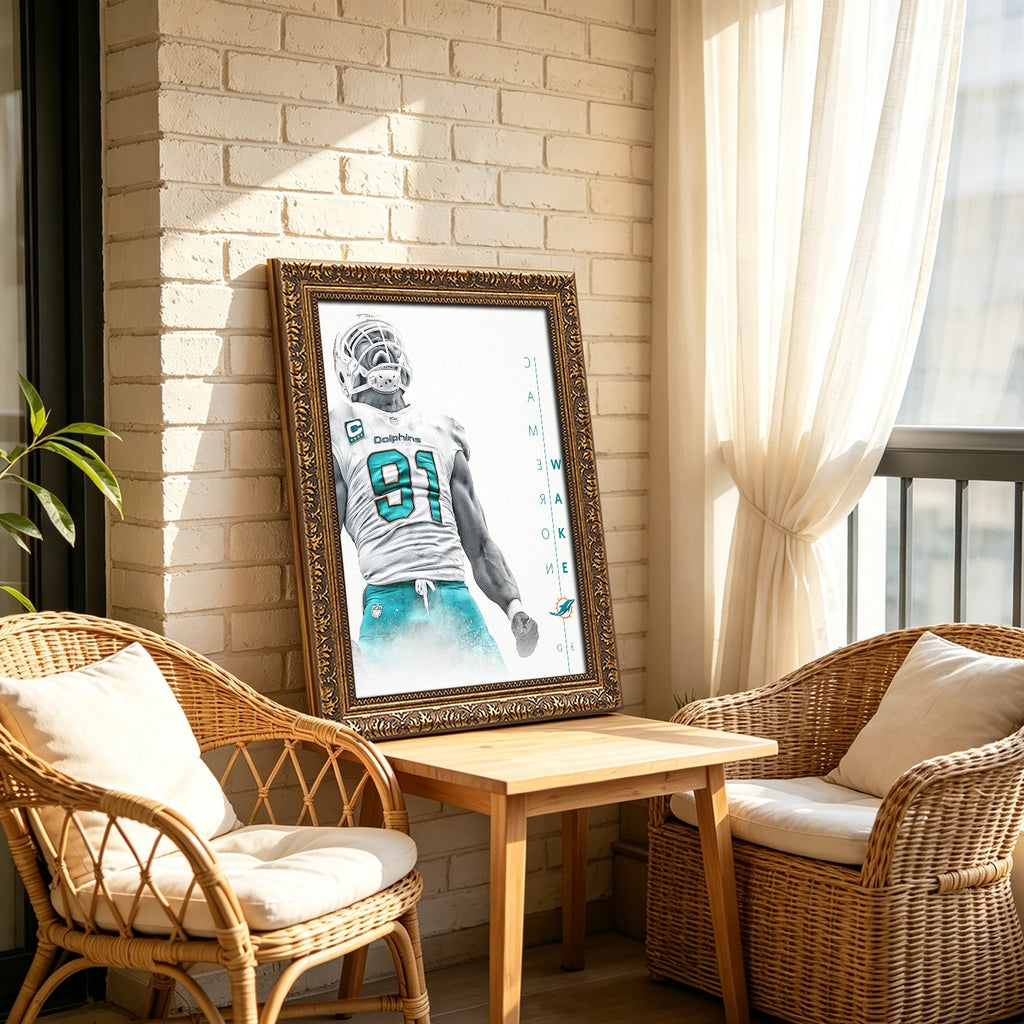 Cameron Wake Celebrity Sports Art Poster School Dining Room Decoration 0 Canvas Wall Art Poster Decor Gift