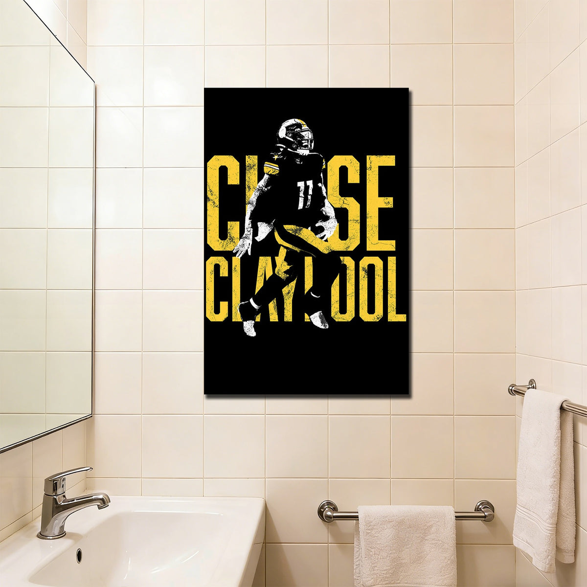 Chase Claypool Sports Celebrity Art Deco Poster 2 Canvas Wall Art Poster Decor Gift