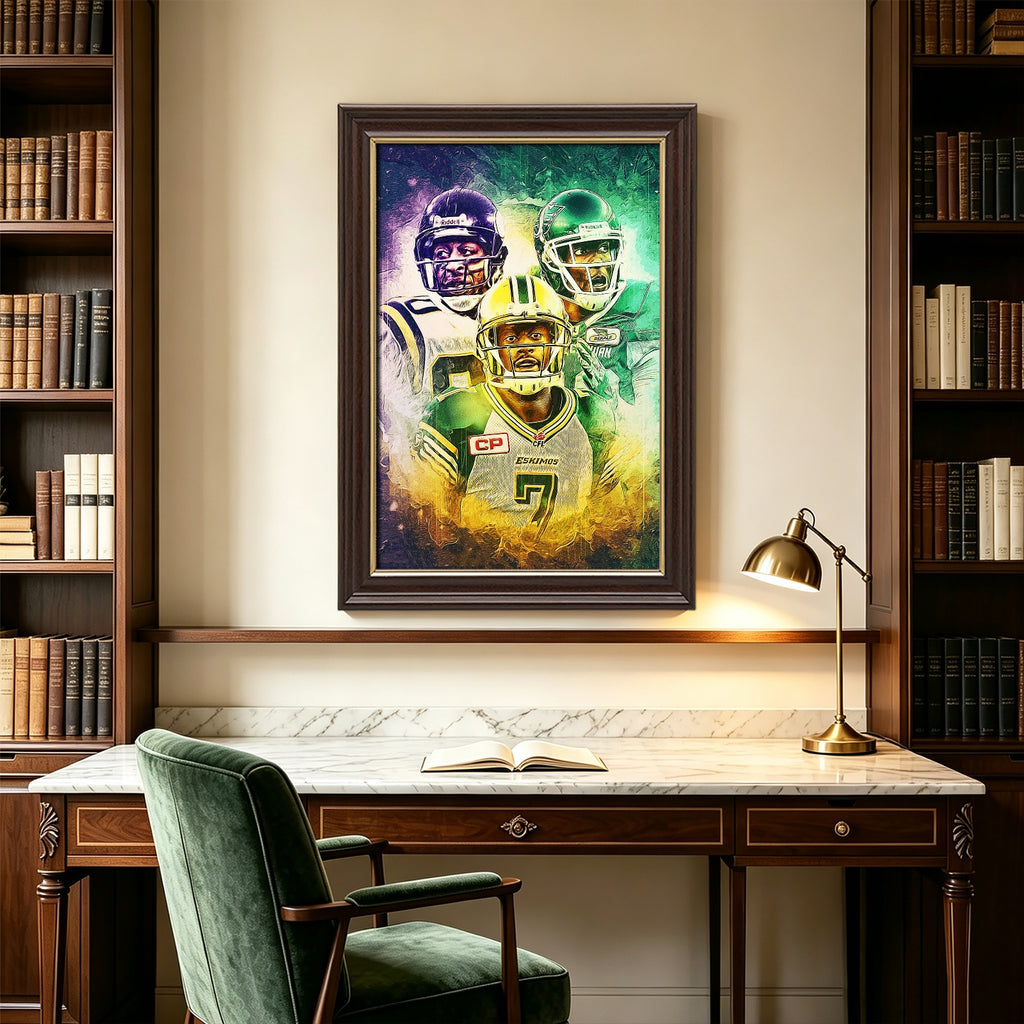Cris Carter Duron Carter Kenny Stafford Art Sports Decorative Poster School Dormitory 4 Canvas Wall Art Poster Decor Gift
