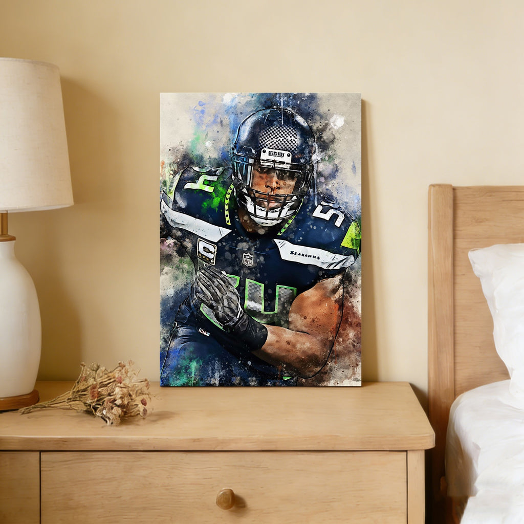 Bobby Wagner Celebrity Sports Art Poster School Dining Room Decoration 1 Canvas Wall Art Poster Decor Gift