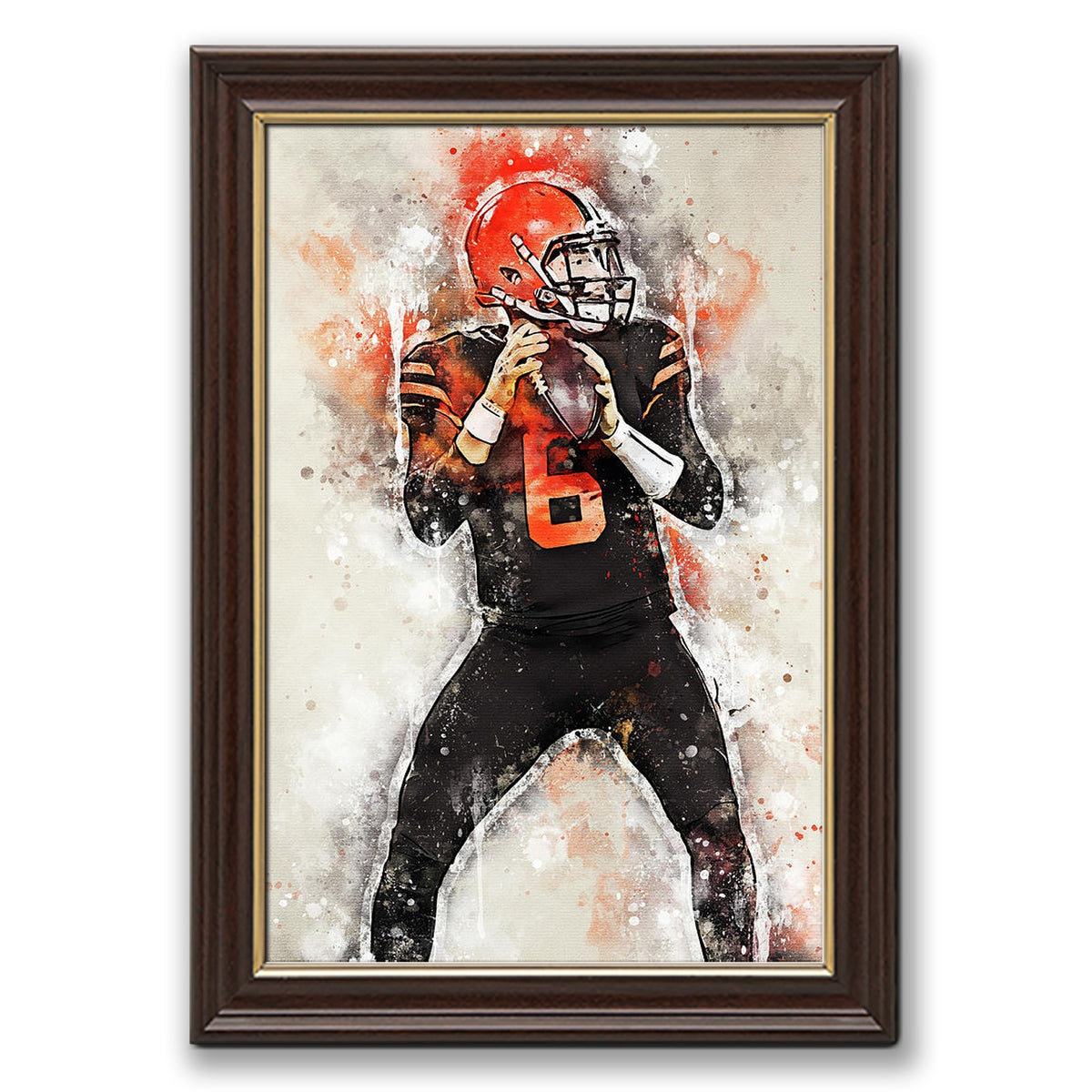 Baker Mayfield Sports Celebrity Art Deco Poster 6 Canvas Wall Art Poster Decor Gift