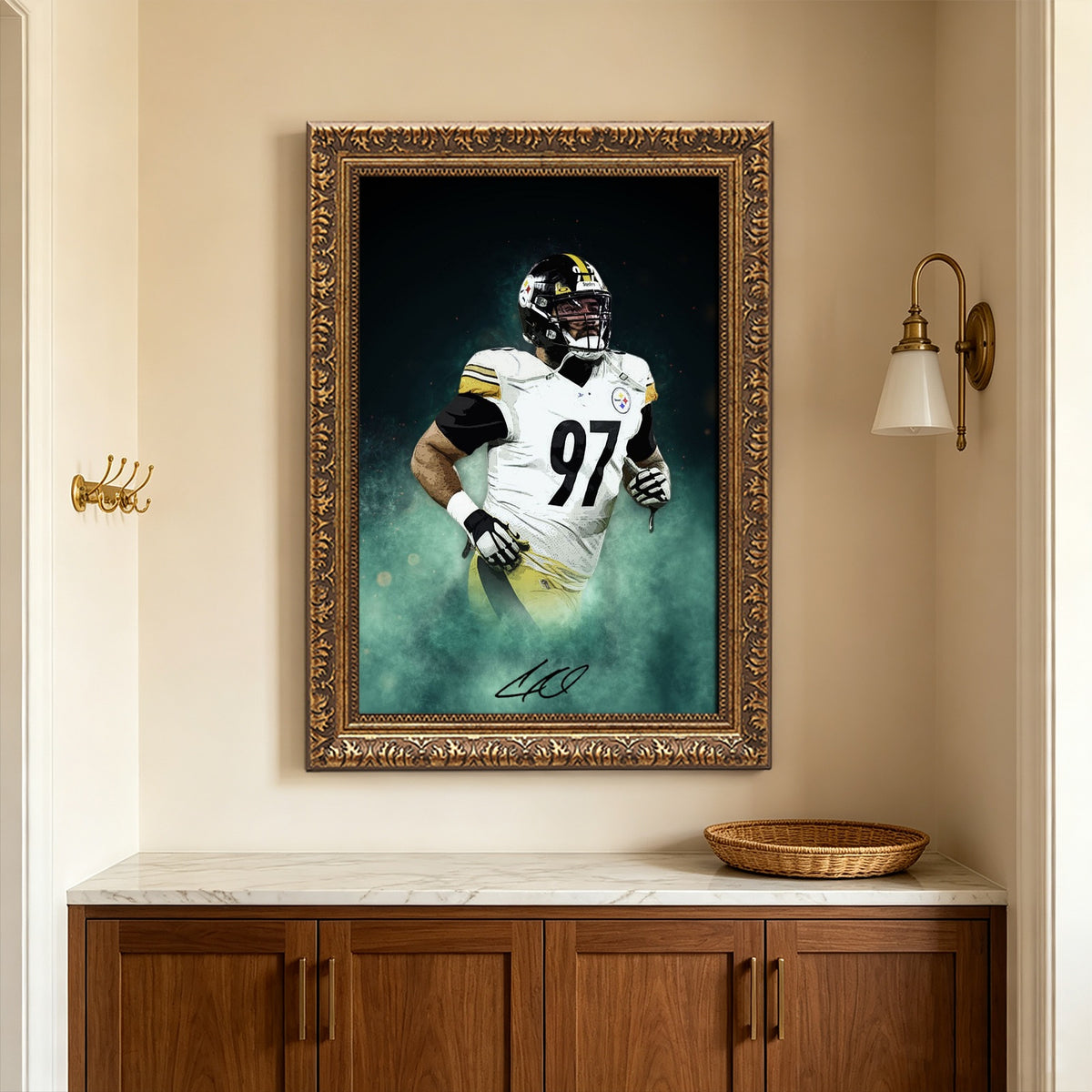 Cameron Heyward Celebrity Sports Art Poster School Dining Room Decoration 4 Canvas Wall Art Poster Decor Gift