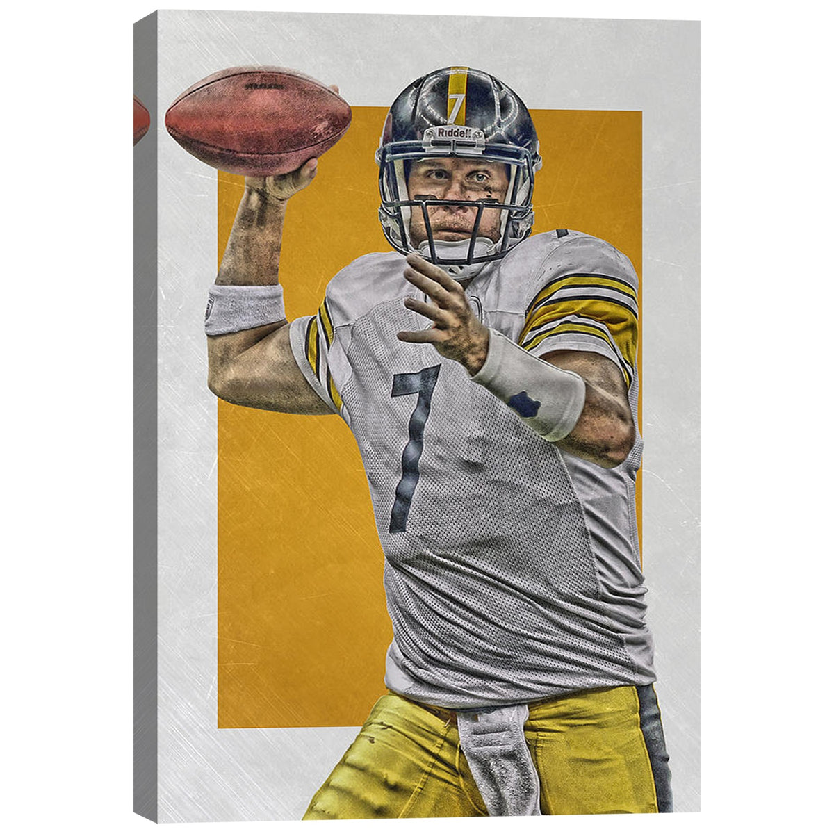 Ben Roethlisberger Sports Celebrity Art Deco Poster 1 Canvas Wall Art Poster Decor Gift