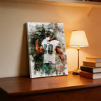 Brian Dawkins Art Poster 4 Canvas Wall Art Poster Decor Gift
