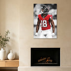 Calvin Ridley Art Sports Decorative Poster School Dormitory 9 Canvas Wall Art Poster Decor Gift
