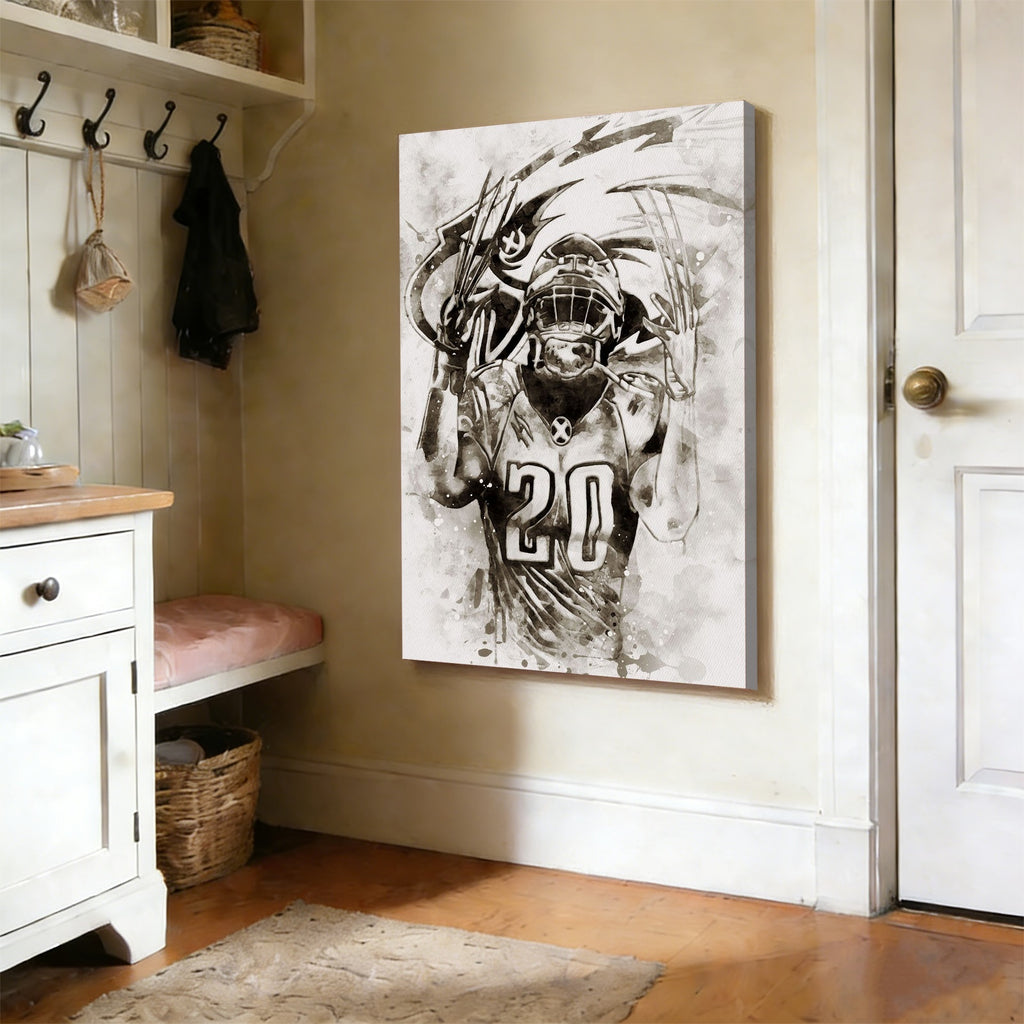 Brian Dawkins Art Poster 5 Canvas Wall Art Poster Decor Gift