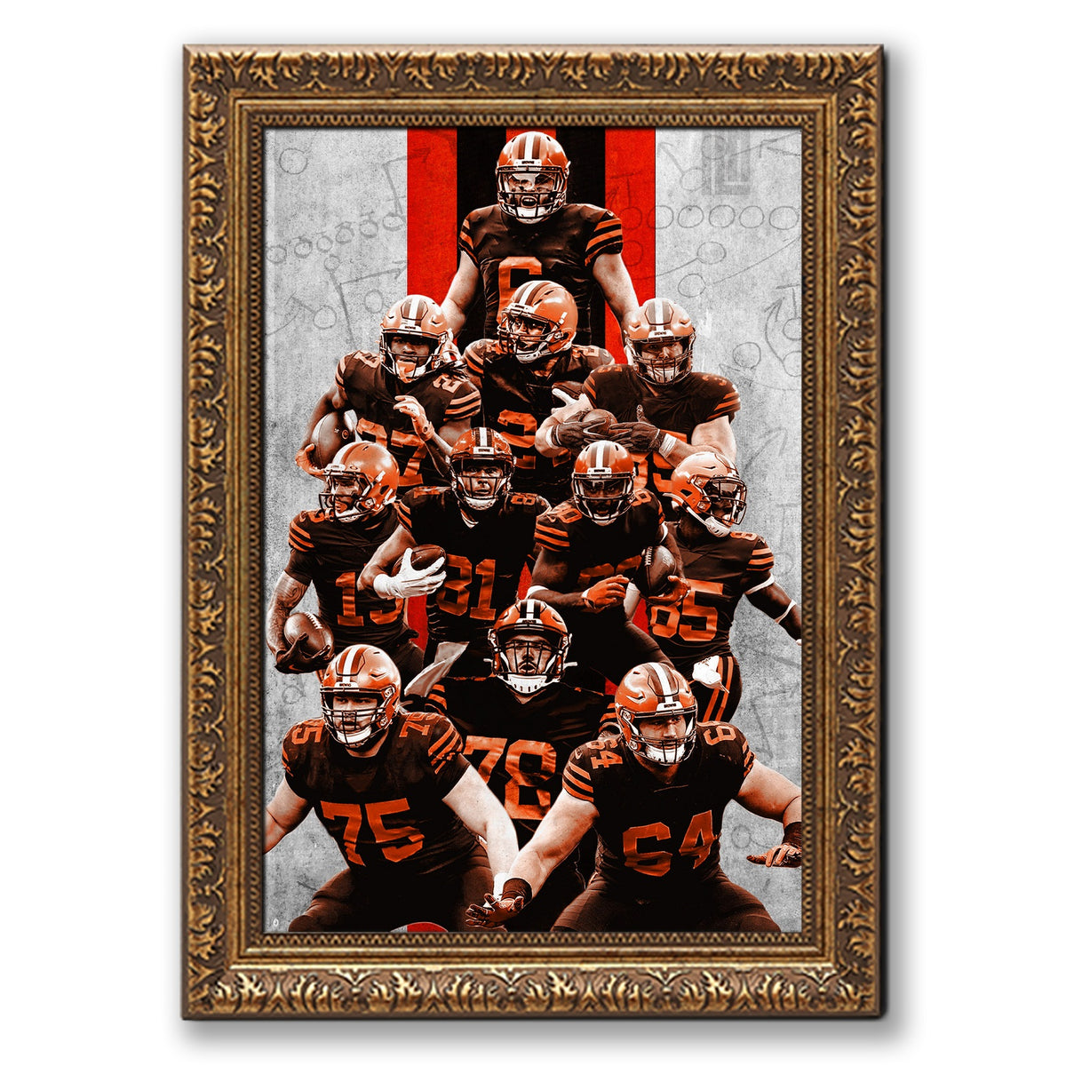 Baker Mayfield Sports Celebrity Art Deco Poster 9 Canvas Wall Art Poster Decor Gift