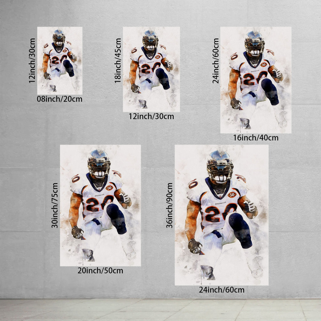 Brian Dawkins Art Poster 7 Canvas Wall Art Poster Decor Gift