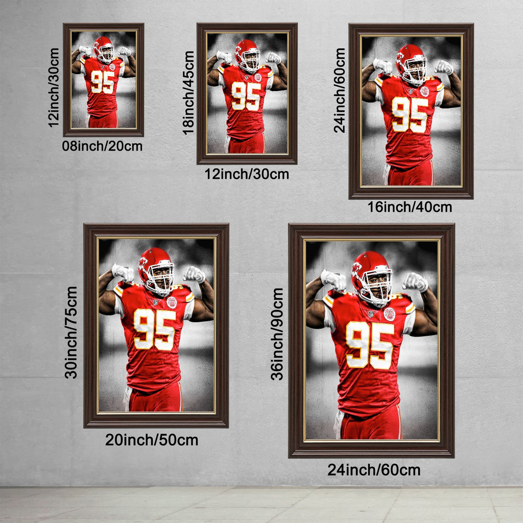 Chris Jones Art Sports Decorative Poster School Dormitory 7 Canvas Wall Art Poster Decor Gift