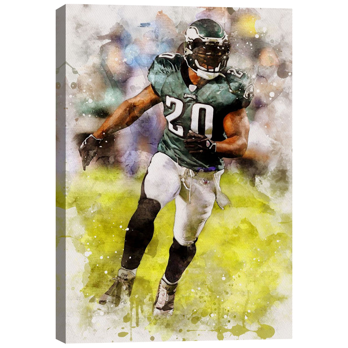 Brian Dawkins Art Poster 2 Canvas Wall Art Poster Decor Gift