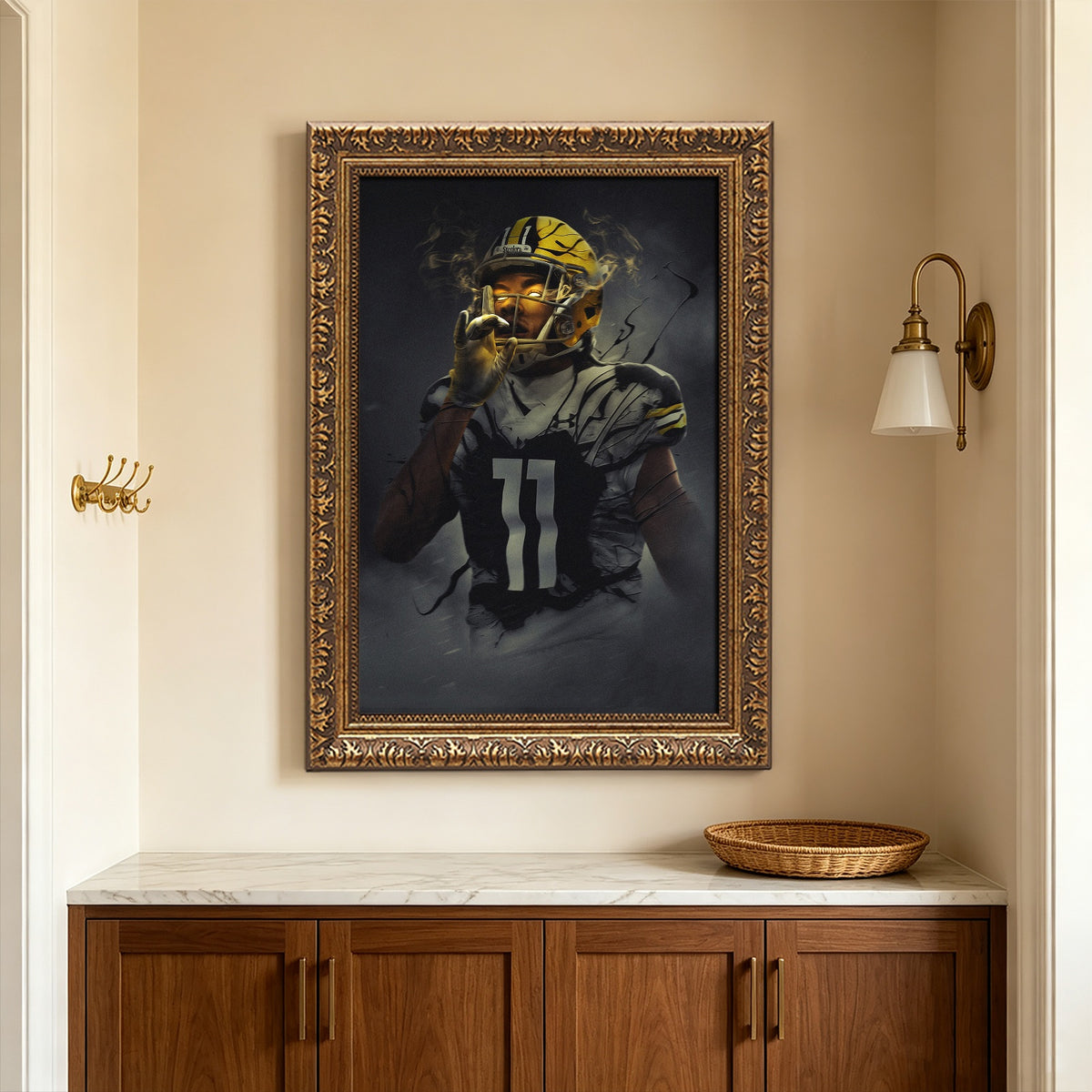 Chase Claypool Art Sports Decorative Poster School Dormitory 0 Canvas Wall Art Poster Decor Gift