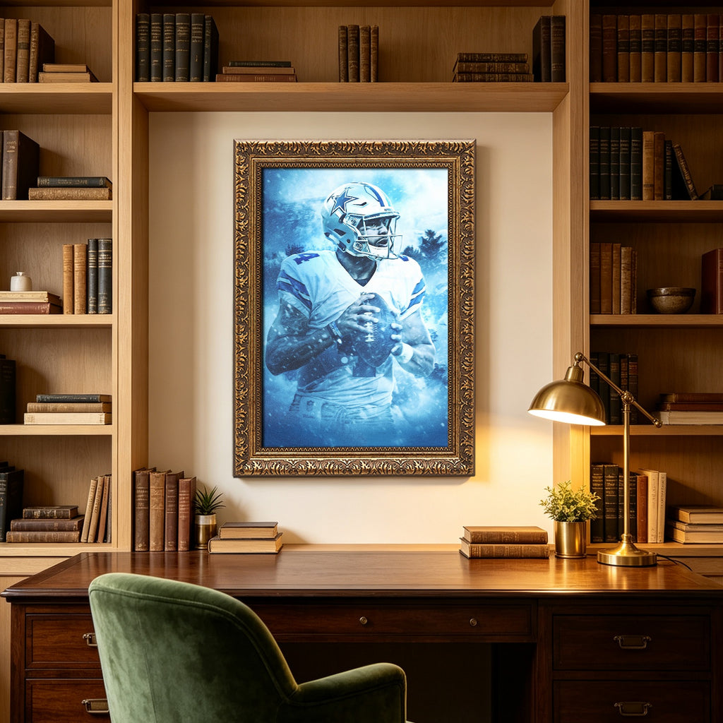 Dak Prescott Art Sports Decorative Poster School Dormitory 7 Canvas Wall Art Poster Decor Gift