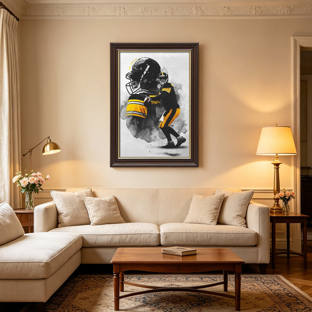 Ben Roethlisberger Art Sports Decorative Poster School Dormitory 4 Canvas Wall Art Poster Decor Gift