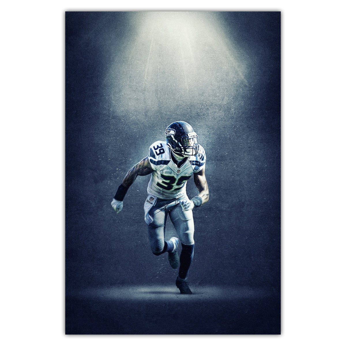 Brandon Browner Art Sports Decorative Poster School Dormitory 8 Canvas Wall Art Poster Decor Gift