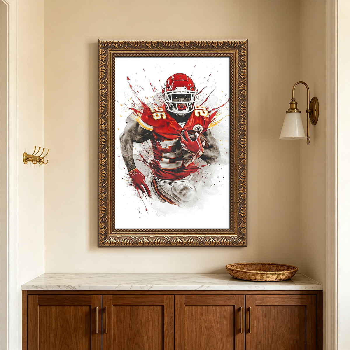 Damien Williams Art Sports Decorative Poster School Dormitory 8 Canvas Wall Art Poster Decor Gift