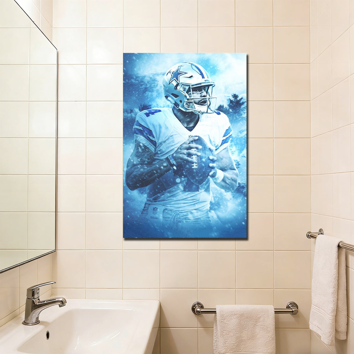 Dak Prescott Art Sports Decorative Poster School Dormitory 7 Canvas Wall Art Poster Decor Gift