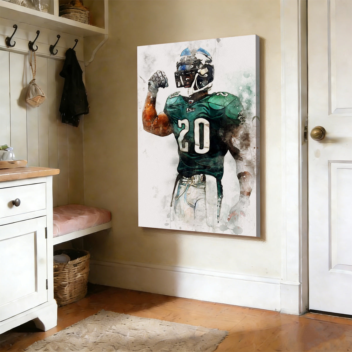 Brian Dawkins Art Poster 3 Canvas Wall Art Poster Decor Gift
