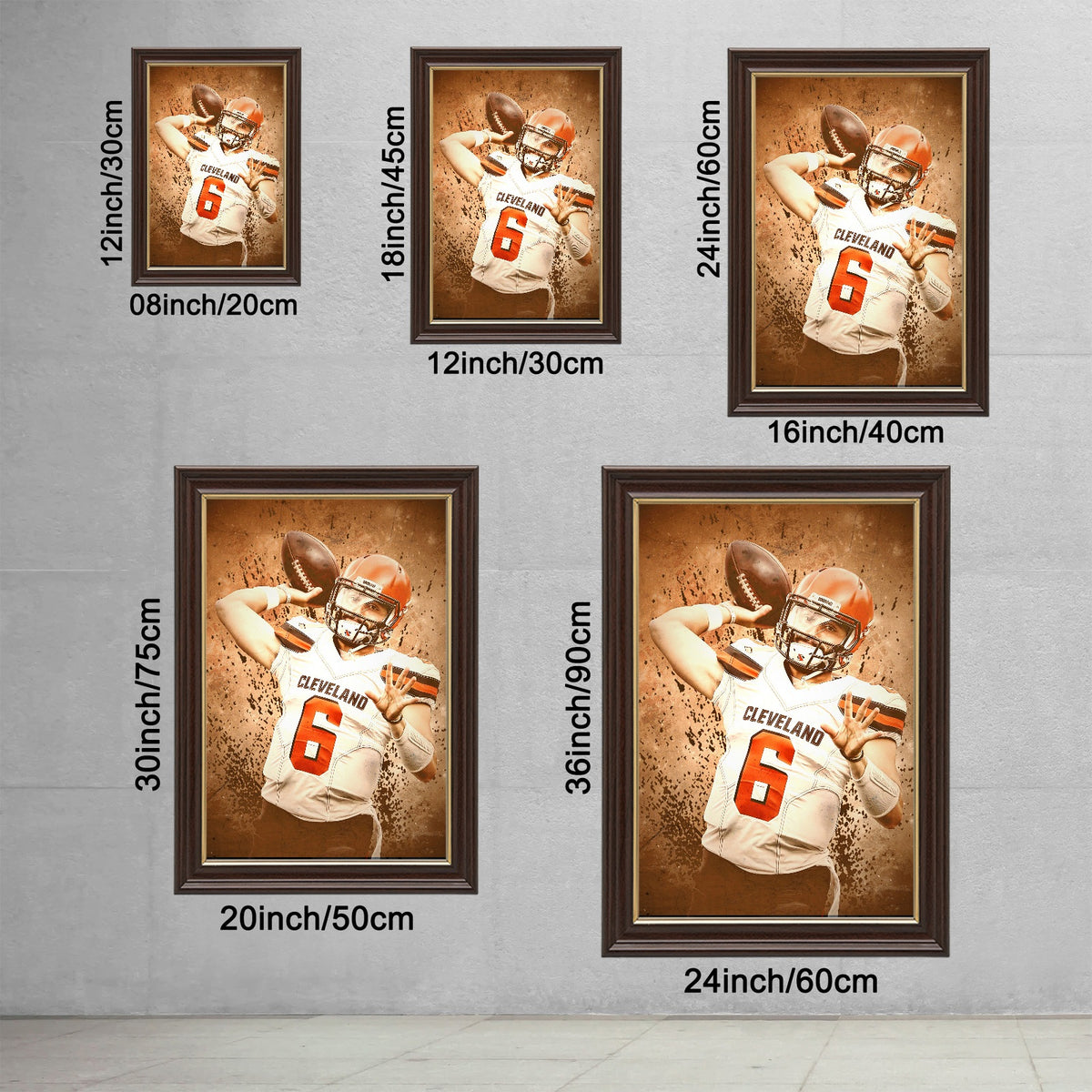 Baker Mayfield Sports Celebrity Art Deco Poster 11 Canvas Wall Art Poster Decor Gift
