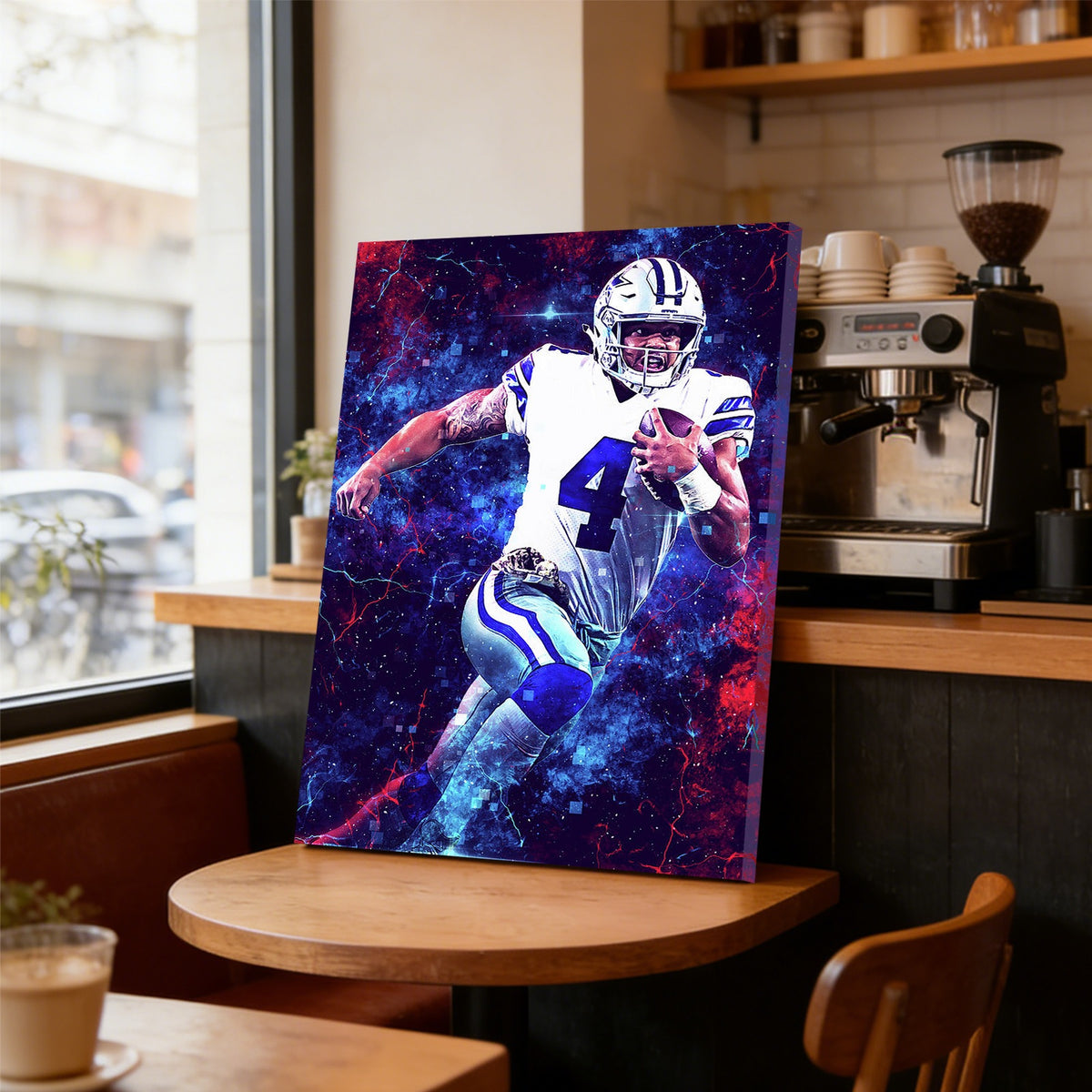 Dak Prescott Sports Celebrity Art Deco Poster 1 Canvas Wall Art Poster Decor Gift