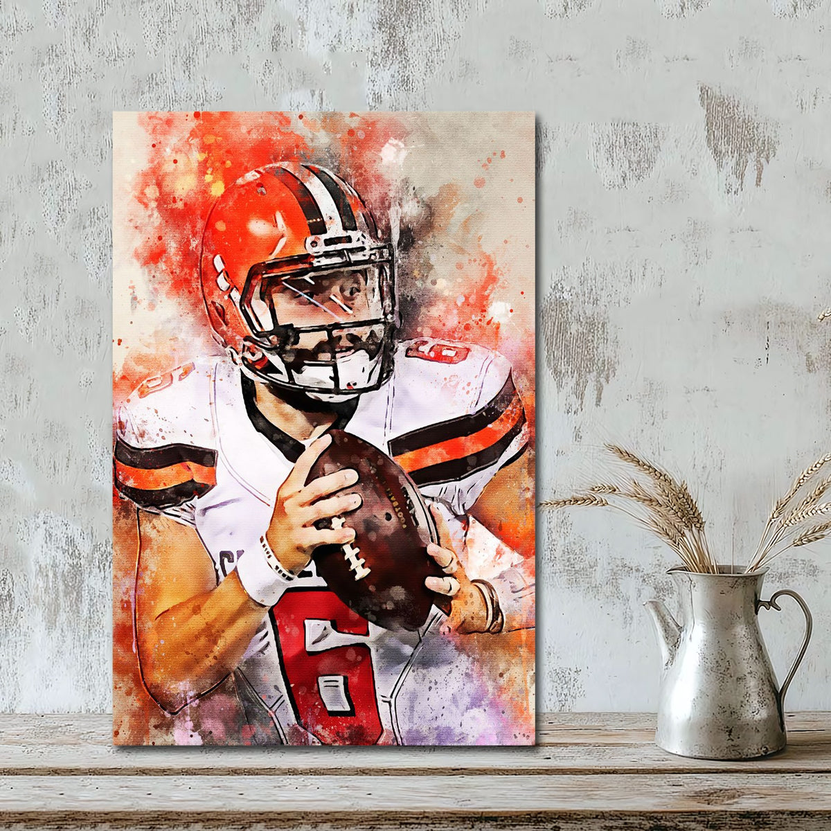 Baker Mayfield Celebrity Sports Art Poster School Dining Room Decoration 12 Canvas Wall Art Poster Decor Gift