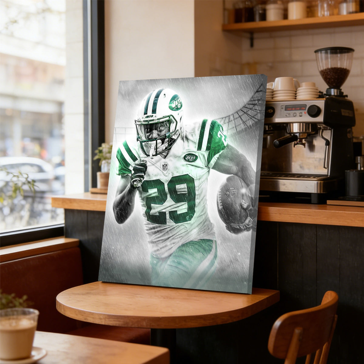 Bilal Powell Art Sports Decorative Poster School Dormitory 0 Canvas Wall Art Poster Decor Gift