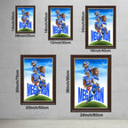 Calvin Johnson Celebrity Sports Art Poster School Dining Room Decoration 6 Canvas Wall Art Poster Decor Gift