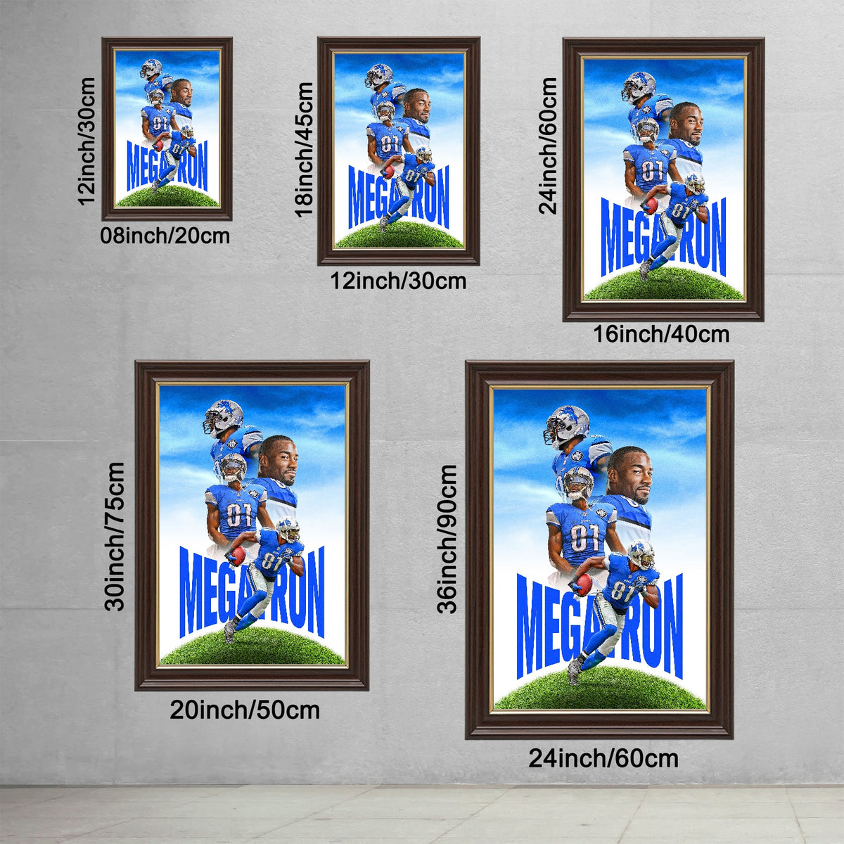 Calvin Johnson Celebrity Sports Art Poster School Dining Room Decoration 6 Canvas Wall Art Poster Decor Gift