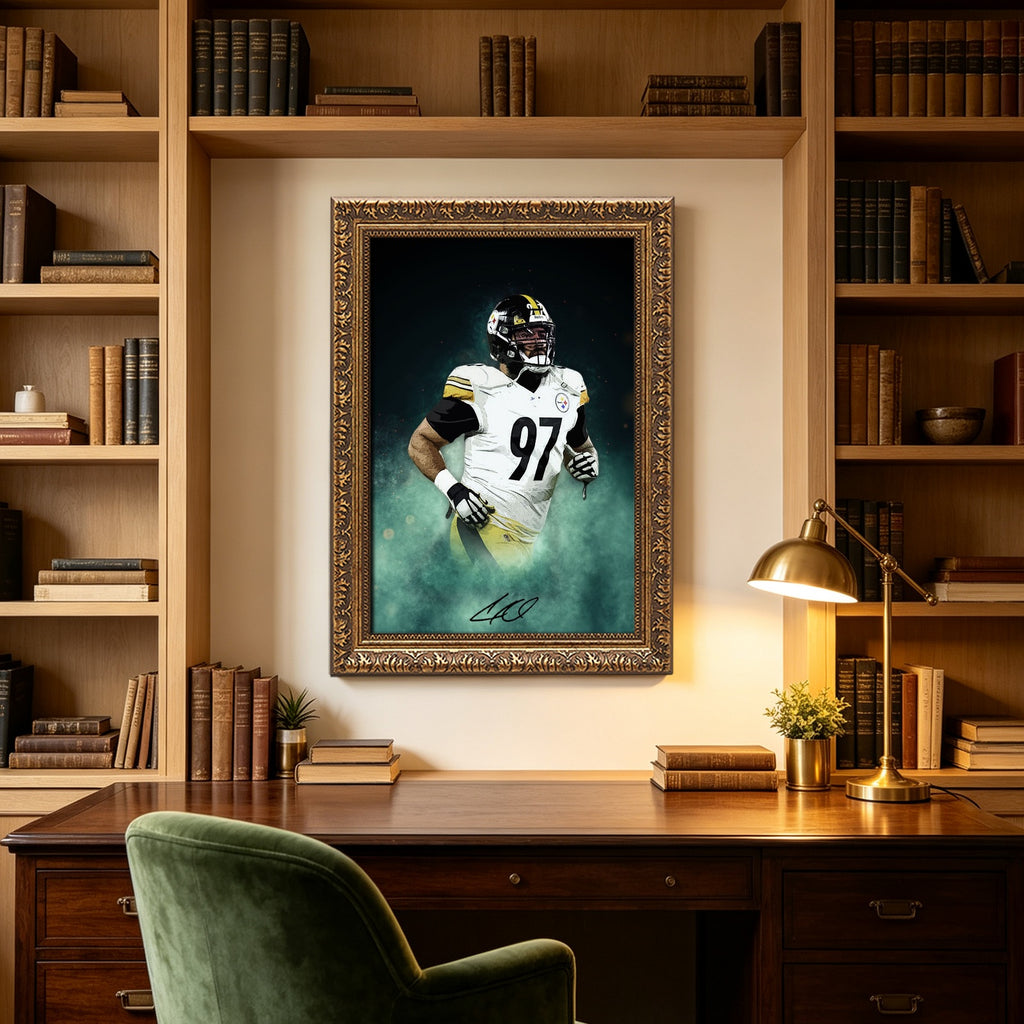 Cameron Heyward Celebrity Sports Art Poster School Dining Room Decoration 4 Canvas Wall Art Poster Decor Gift