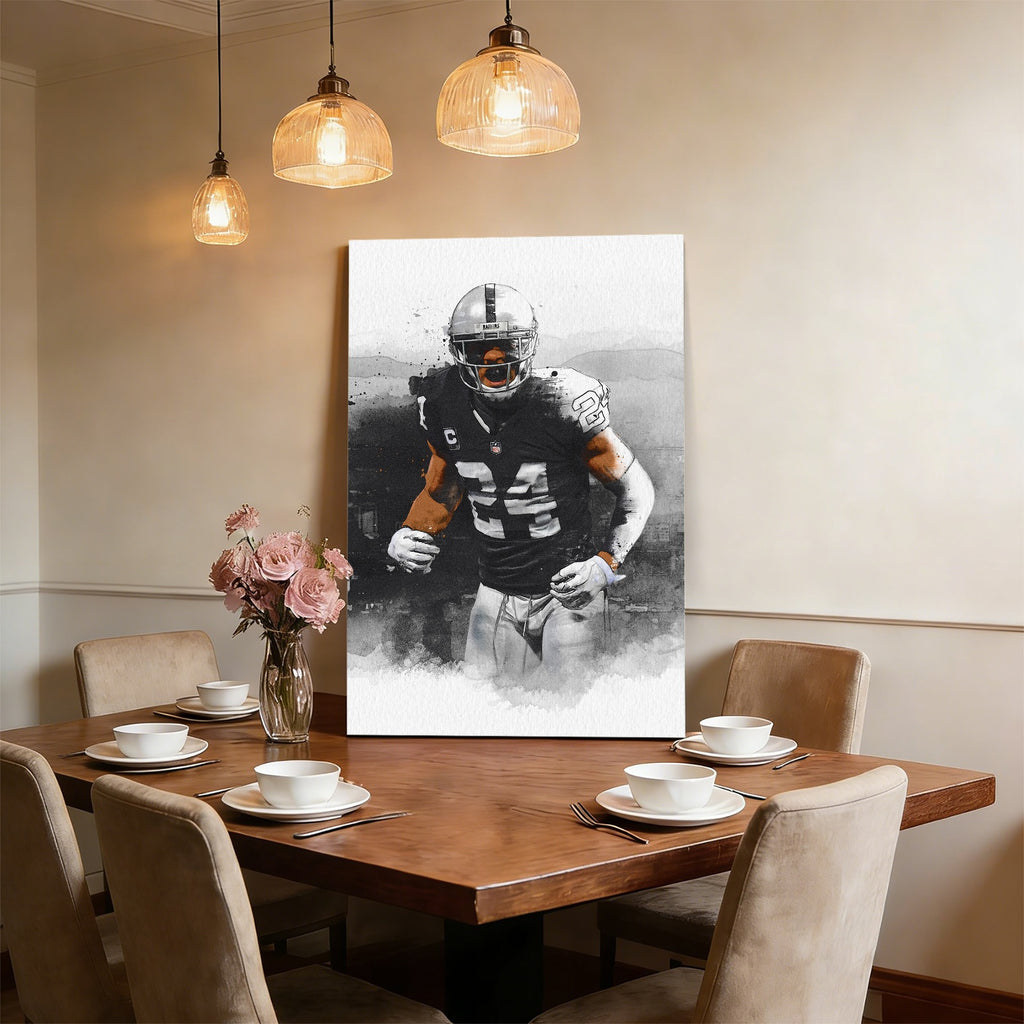 Charles Woodson Art Sports Decorative Poster School Dormitory 2 Canvas Wall Art Poster Decor Gift