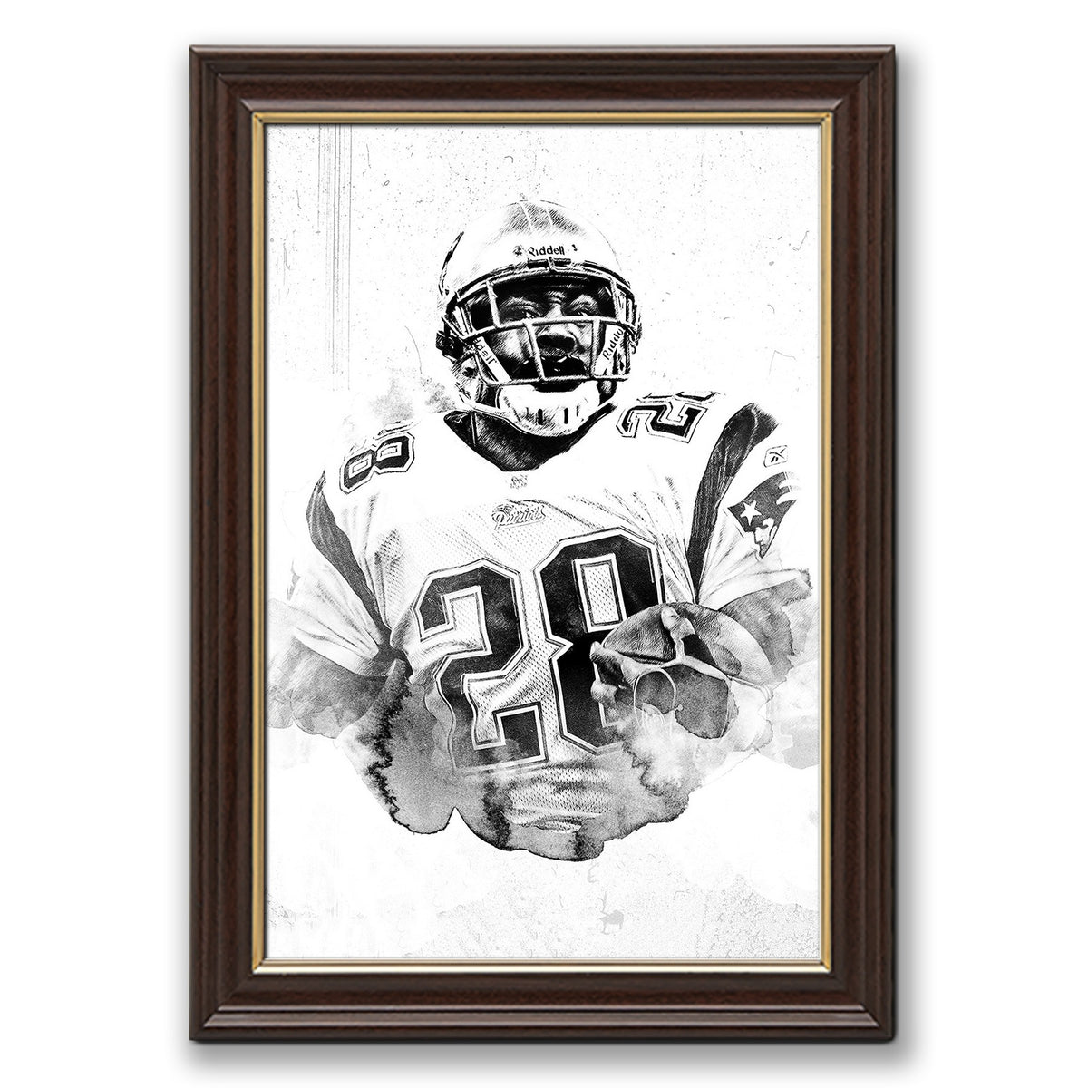 Corey Dillon Art Sports Decorative Poster School Dormitory 1 Canvas Wall Art Poster Decor Gift