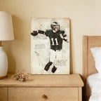 Carson Wentz Sports Celebrity Art Deco Poster 4 Canvas Wall Art Poster Decor Gift