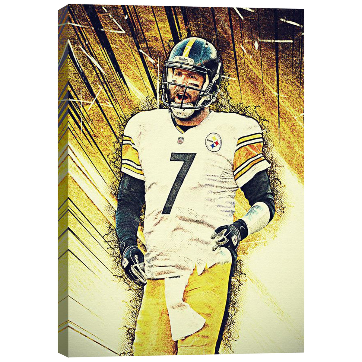 Ben Roethlisberger Celebrity Sports Art Poster School Dining Room Decoration 5 Canvas Wall Art Poster Decor Gift