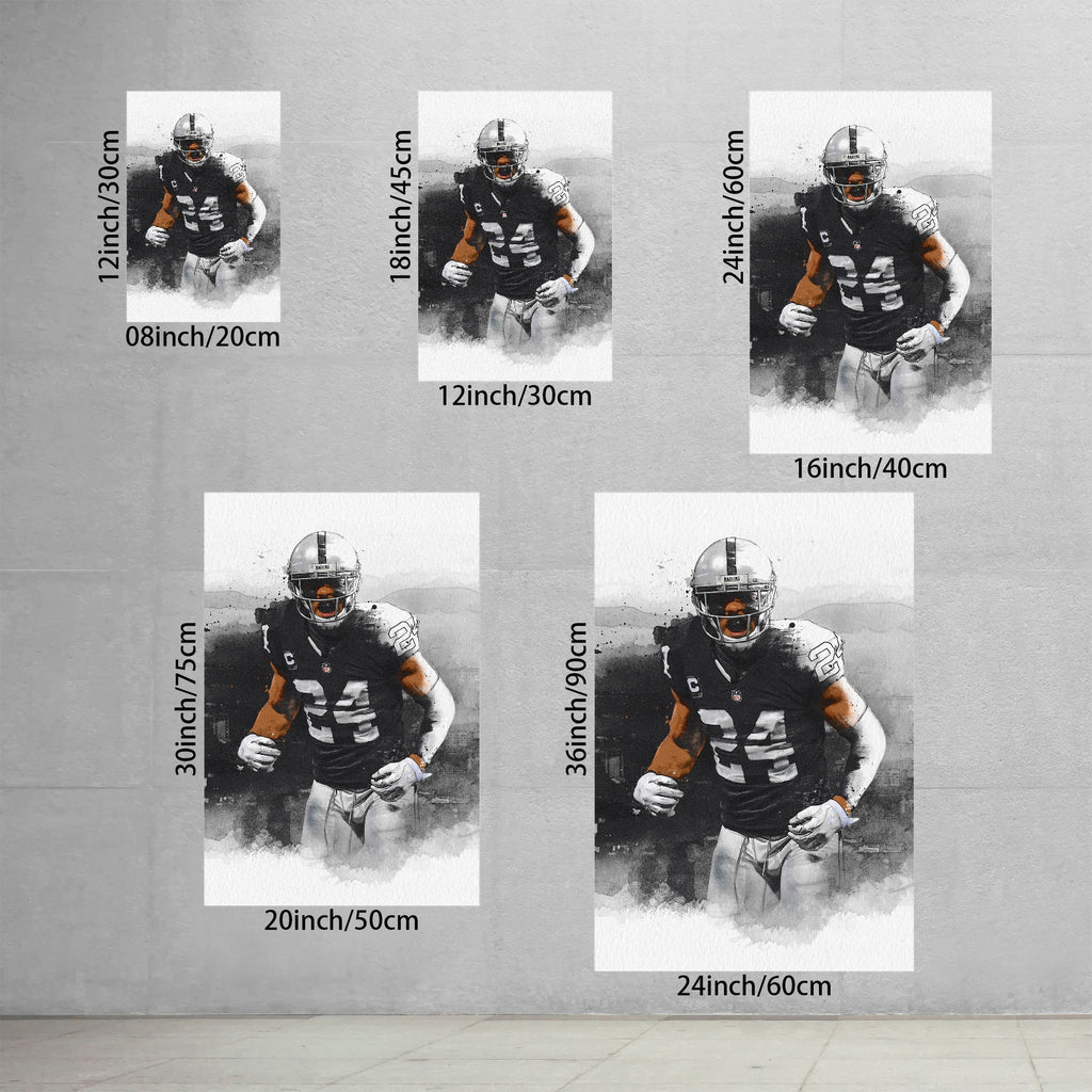 Charles Woodson Art Sports Decorative Poster School Dormitory 2 Canvas Wall Art Poster Decor Gift