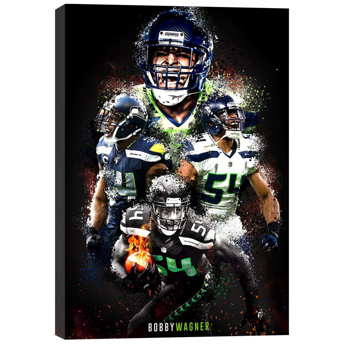 Bobby Wagner Celebrity Sports Art Poster School Dining Room Decoration 9 Canvas Wall Art Poster Decor Gift